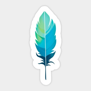 Colorful nature feather Sticker